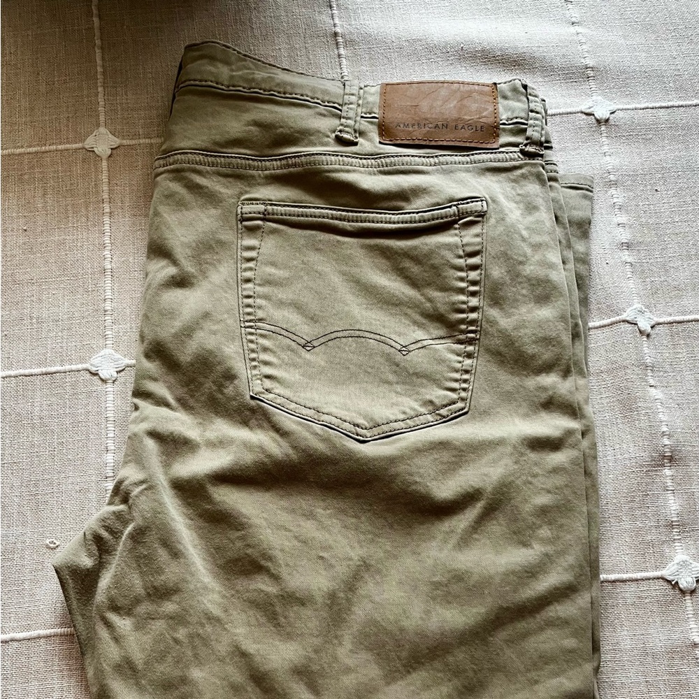 Grey and Khaki Casual Pants (2 pair bundle)